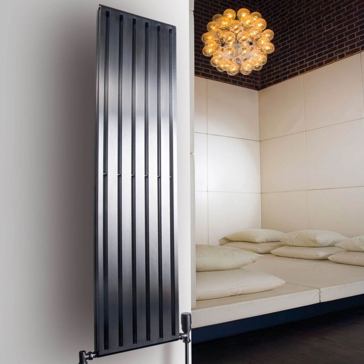 Aeon "Supra" Double Designer Brushed Stainless Steel Radiators