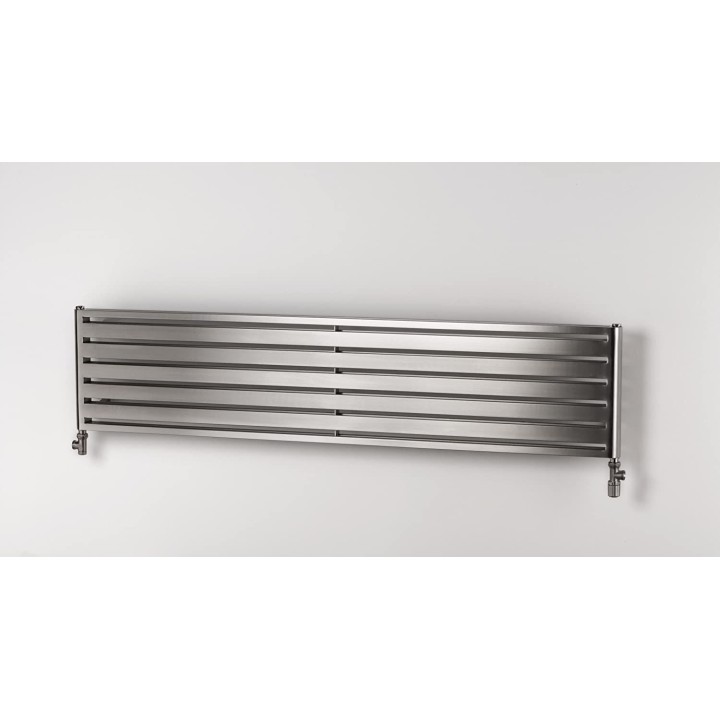 Aeon "Supra" Double Designer Brushed Stainless Steel Radiators