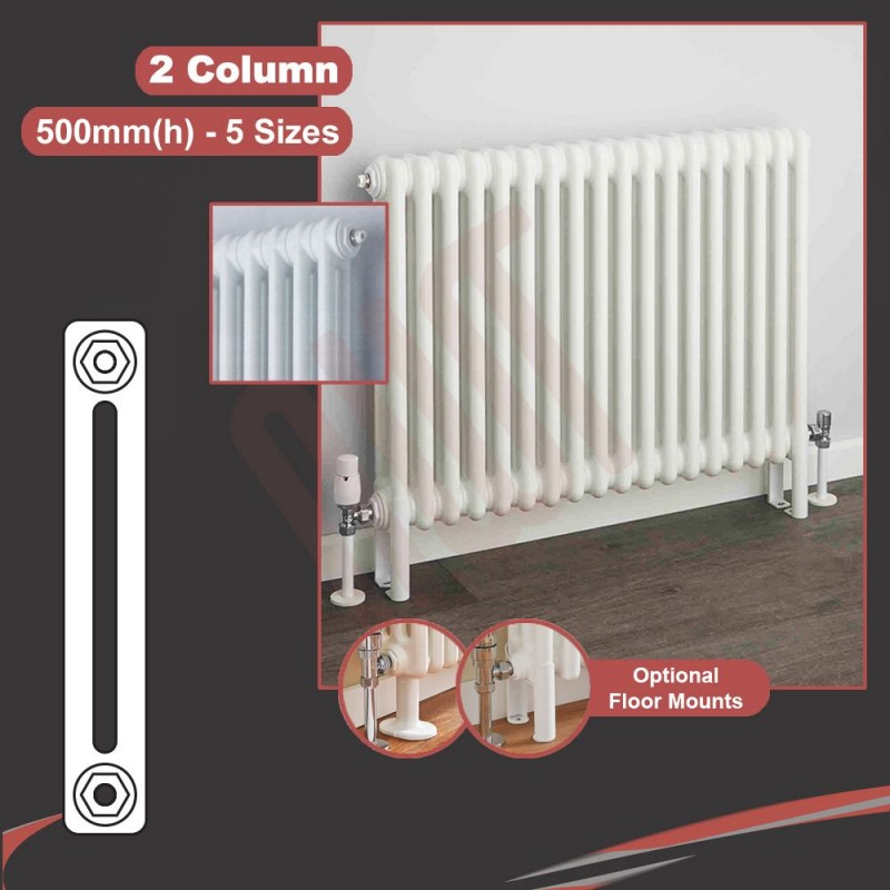 "Korona" 2 Column Horizontal Radiators (6 Sizes)