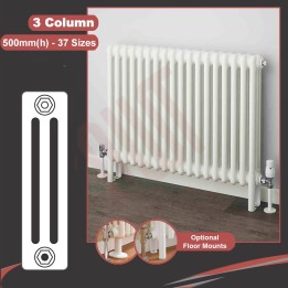 "Korona" 3 Column Horizontal Radiators (8 Sizes)