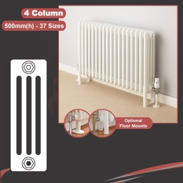"Korona" 4 Column Horizontal Radiators (10 Sizes)