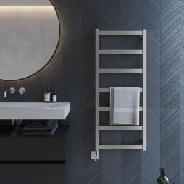 Aeon "Calder" Designer Brushed or Polished Stainless Steel Towel Rail