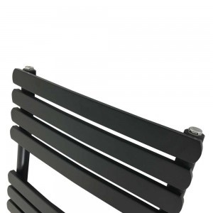 500mm (w) x 800mm (h) "Castell" Black Towel Rail (Single Heat or Thermostatic Option)