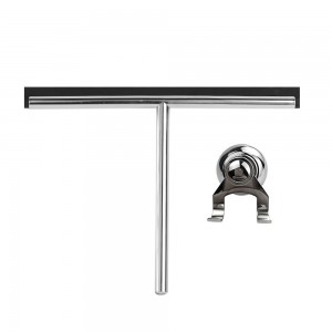 250mm(w) Stainless Steel Wetroom Shower Glass Squeegee (Design G9) + Suction Hanger
