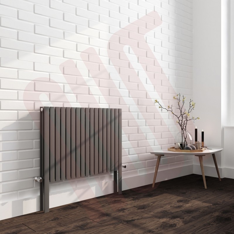 820mm(w) x 800mm(h)"Axim" Horizontal Anthracite Radiator