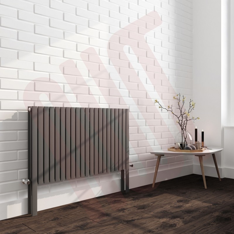 1000mm(w) x 800mm(h) "Axim" Horizontal Anthracite Radiator