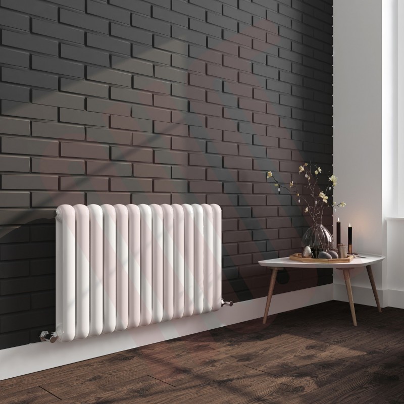 600mm (h) x 853mm (w) Elias White Vertical Radiator 