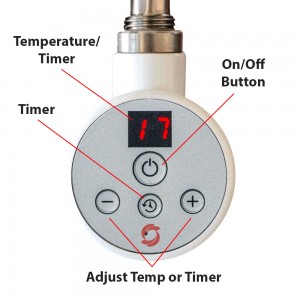 "NOVA" White Thermostatic (Room Stat) Electric Heating Element (300W,600W & 1000W)