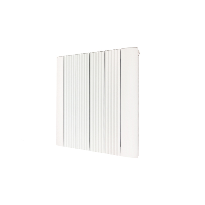 560mm (w) x 500mm (h) "Cariad" Double Panel White Horizontal Aluminium Radiator (12 Extrusions)