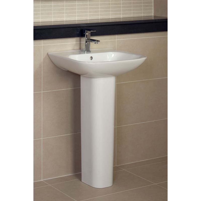 "Origin" 520mm(w) Basin & Pedestal - Insitu