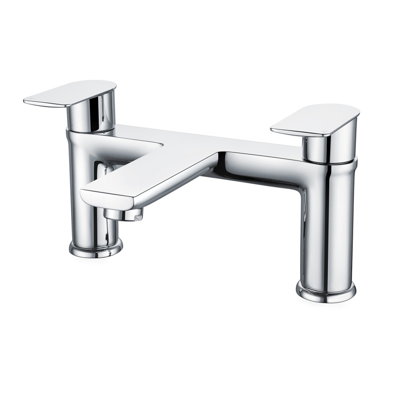 "Luxe" Chrome Bath Twin Lever Mixer Tap