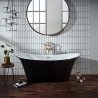Holborn "Bow Graphite" 1800mm(L) x 800mm(W) Traditional Freestanding Twin Skinned Double-Ended Bath