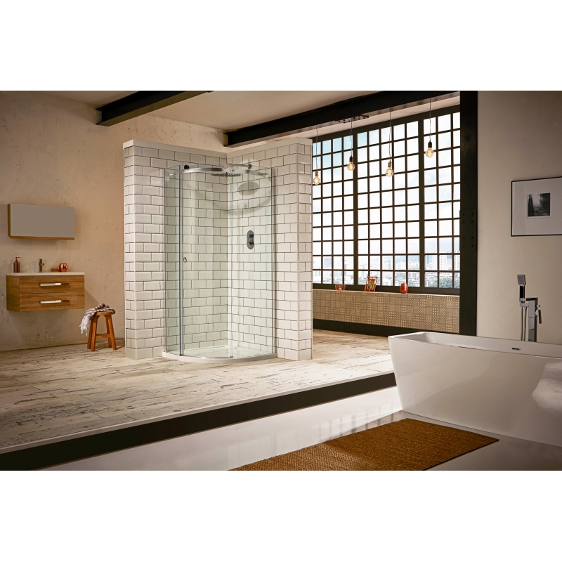 Sphere Single Door Offset Quadrant Shower Enclosure