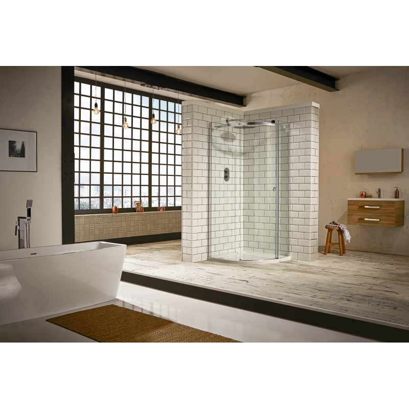 Sphere Single Door Offset Quadrant Shower Enclosure