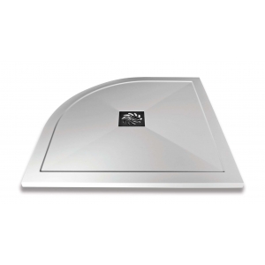 Designer Slimline Offset Quadrant "White" Shower Trays - 1000mm To 1200mm(W) - Central Waste (3 Sizes - Left or Right Hand)