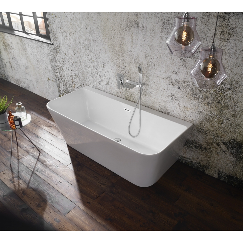 "Mono" 1680mm(L) x 570mm(W) Freestanding (Back to Wall) Twin Skinned Double-Ended Bath