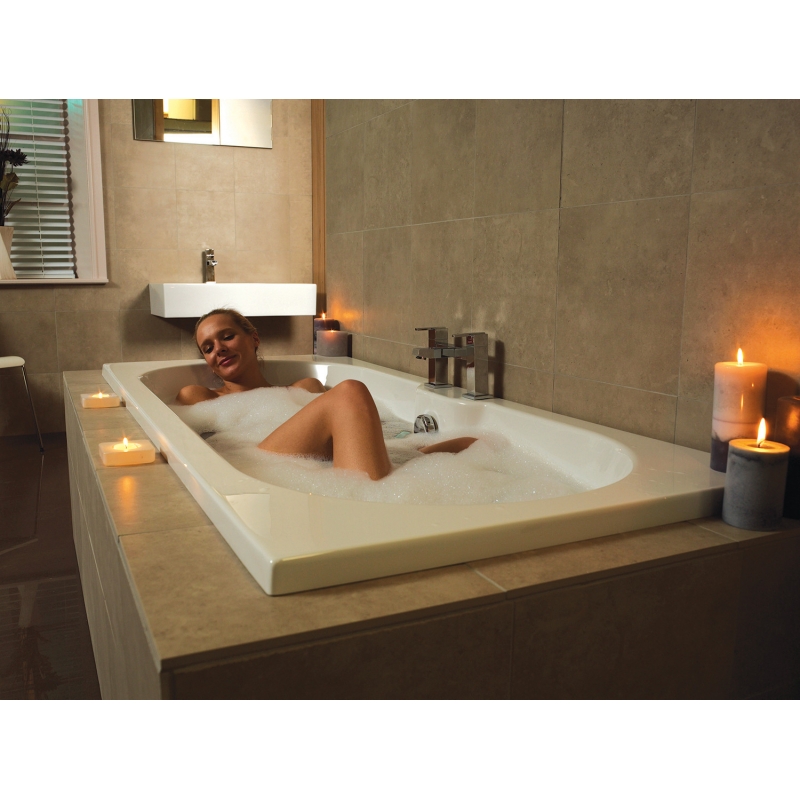 "Luna" Double Ended Luxury Rectangular Bath - 1700mm (L) x 750mm(W)