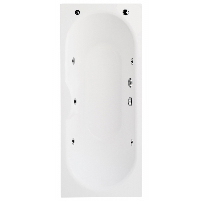 Luna Double Ended Luxury Rectangular Whirlpool Bath