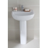 "Compact" 550mm(w) Basin & Pedestal (1 Or 2 Tap Holes)