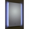 "Ashbourne" (2 Sizes) White LED Rectangular Frosted Side Lit Bathroom Mirror (Demister & On/Off Touch)