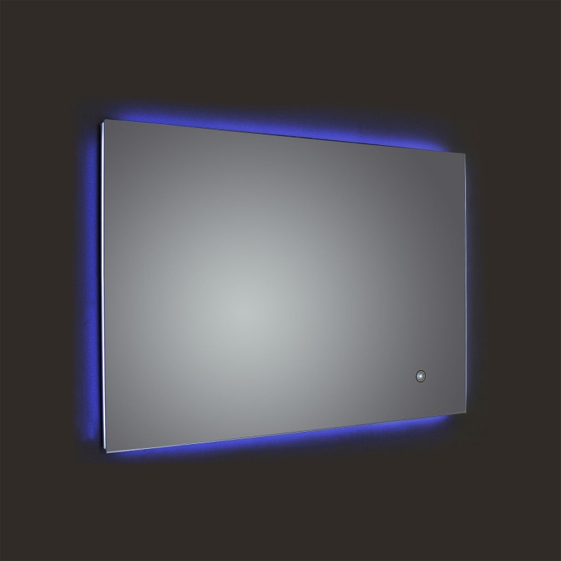 "Lumiere" 500mm x 700mm (Reversible) White LED Rectangular Bathroom Side Lit Mirror (Demister & On/Off Touch)