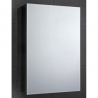 "Fulford"400mm(W) x 600mm(H) Single Door Stainless Steel Mirror Cabinet (Double Sided Mirror & 2 Fixed Shelves)