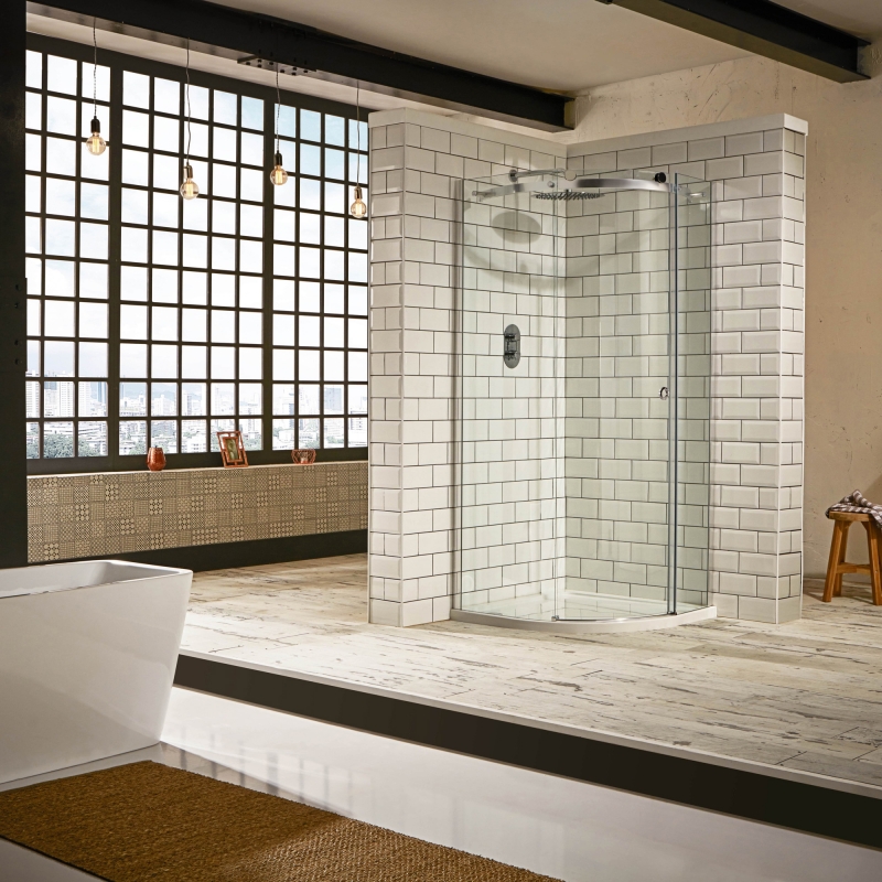 Sphere Single Door Quadrant Shower Enclosure