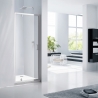 "Purity" Chrome Pivot Shower Door 760mm To 900mm(W) x 1950mm(H) (3 Sizes)