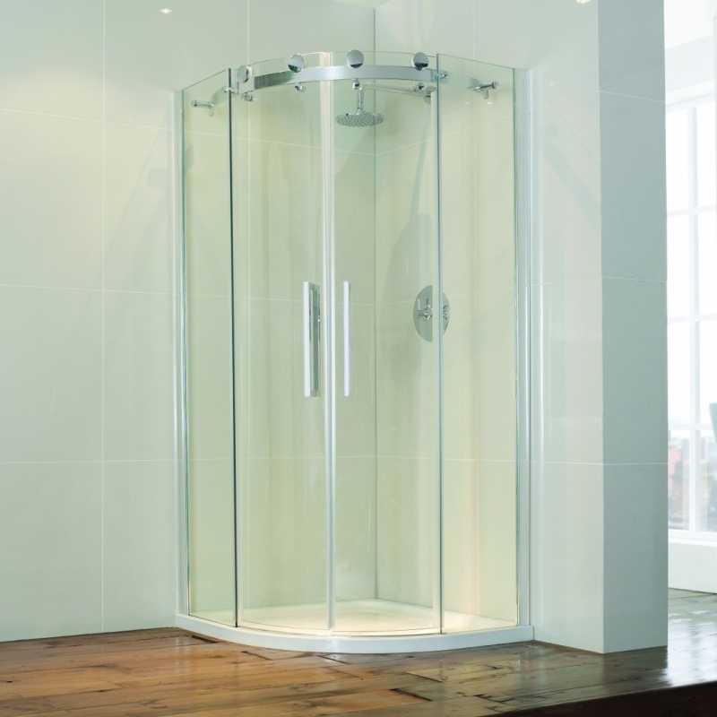 Frameless Double Door Quadrant Shower Enclosure