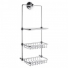 "Holborn" 170mm(W) x 440mm(H) x 120mm(D) Traditional Chrome Shower Tidy