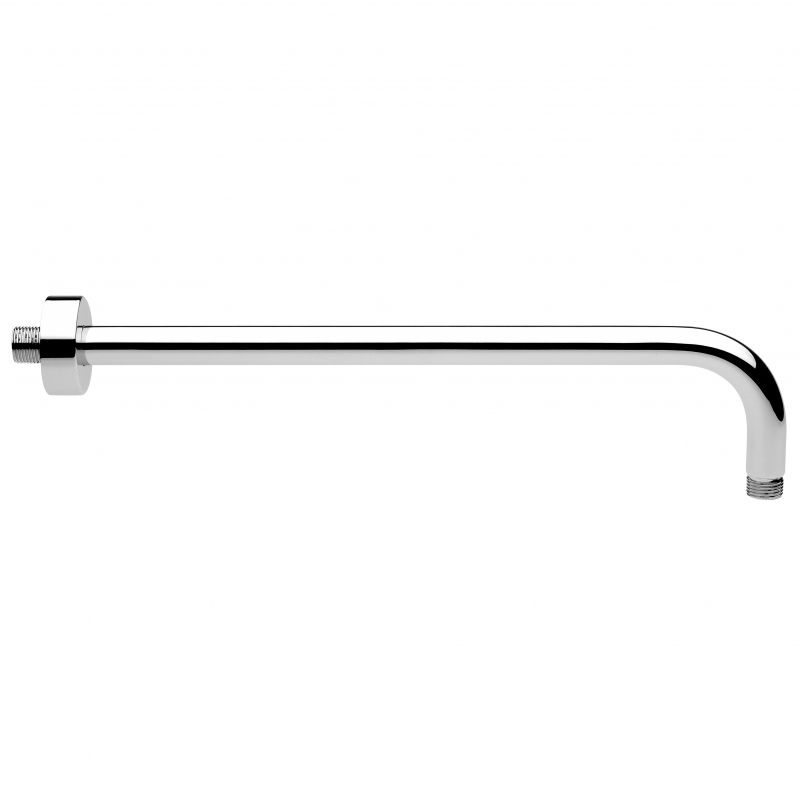 Chrome Curved Shower Arm 400mm