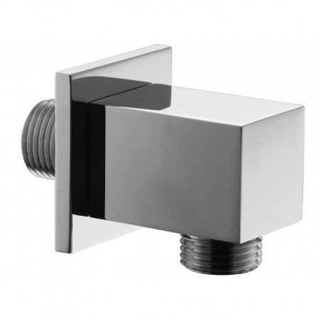Square Chrome Outlet Elbow