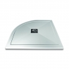 Designer Slimline Quadrant "White" Shower Trays - 800mm To 1000mm(W) - Central Waste (3 Sizes)