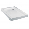 Rectangular "White" Shower Trays - 800mm to 1700mm(W) - Corner Waste (21 Sizes) Optional Easy Plumb Kit (Plinths & Legs)