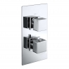 "Cube" Chrome 2-Way Concealed Thermostatic Shower Valve