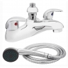 "Compact" Chrome Bath Mixer Tap & Hand Shower