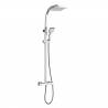 "Flo" Chrome Thermostatic Shower Slide Rail with Hand Shower