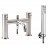 "Solito" Brushed Steel Bath Mixer Tap & Hand Shower