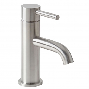 "Solito" Brushed Steel Basin Mixer Tap (Includes Click-Clack Waste)