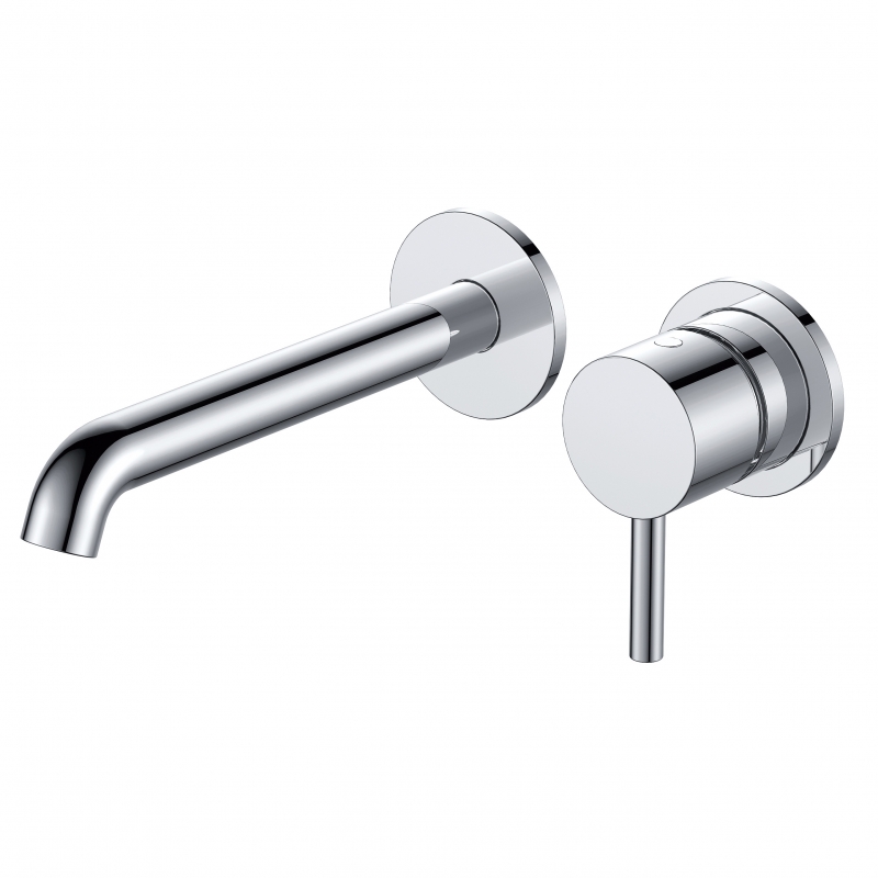 "Mineral" Chrome Wall Mounted Basin Mixer Tap