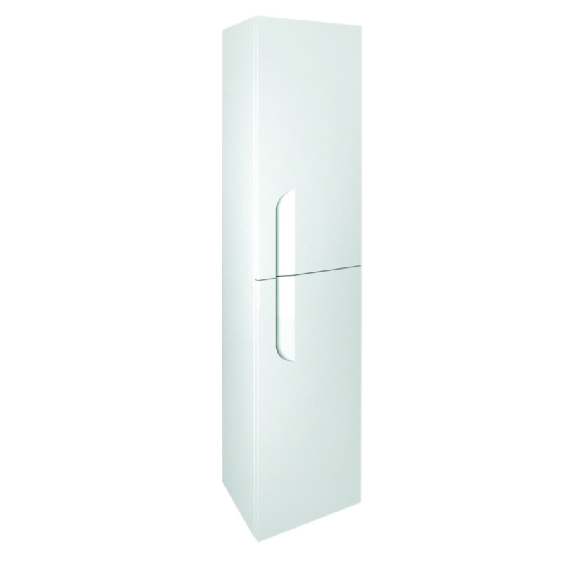 "Vitale" 300mm(w) x 1500mm(h) x 240mm(d) Gloss White Tall Wall Hung Cabinet