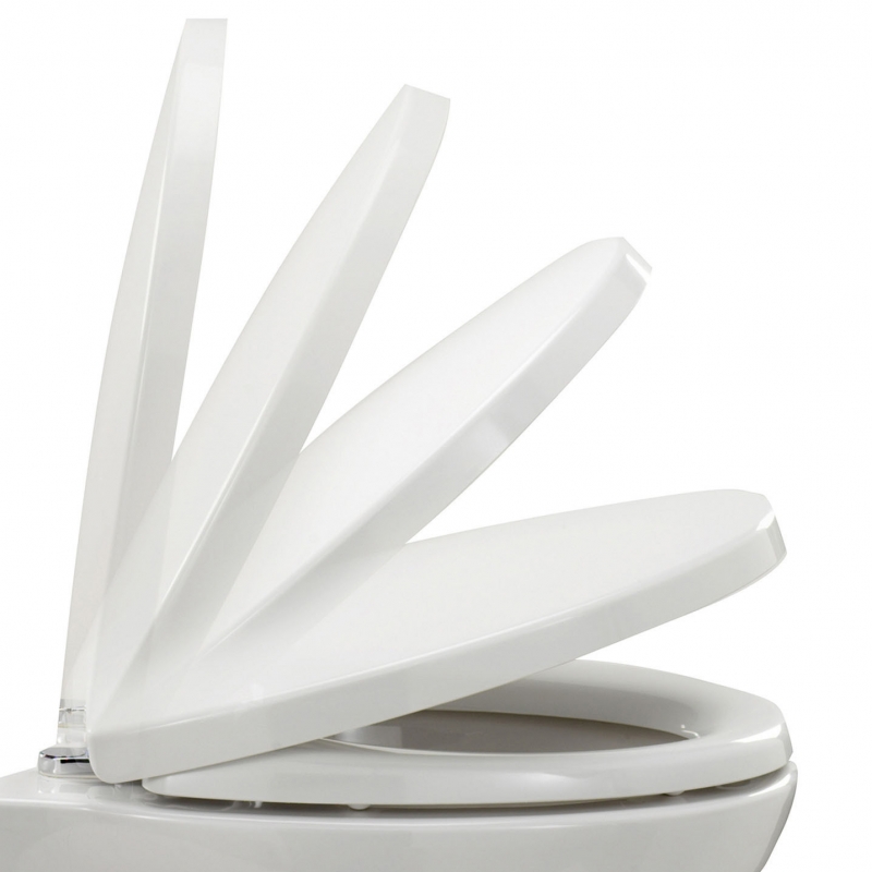"Round" Gloss White Soft Close Toilet Seat