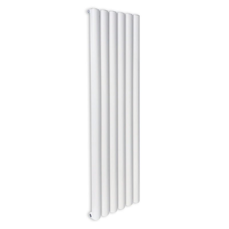 415mm (w) x 1800mm (h) "Taurus" White Vertical Aluminium Radiator (6 Extrusions)