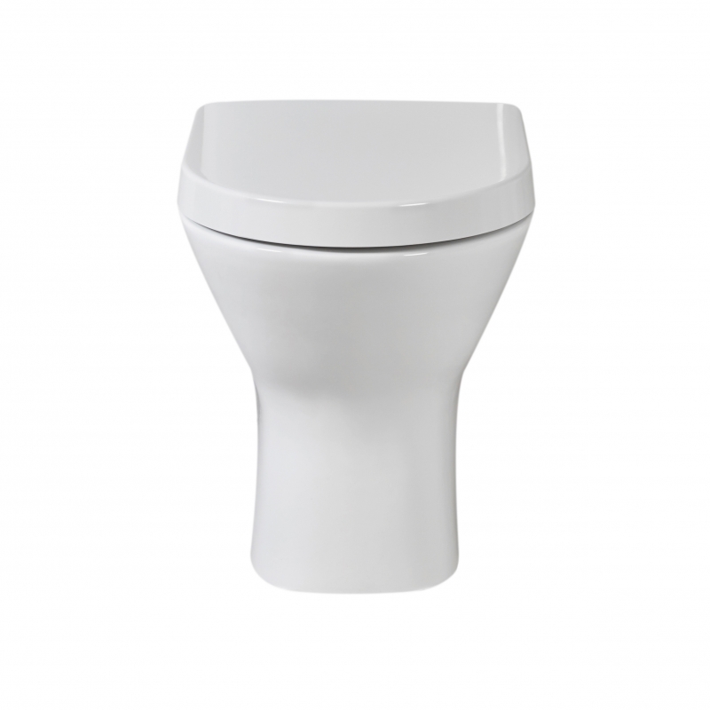 "Resort" 360mm(w) x 425mm(h) Mini Back To Wall Toilet (Includes Soft Close Seat)
