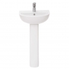 "Compact" 450mm(w) Basin Pedestal (1 or 2 Tap Holes)
