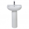 "Tonique" 550mm(W) Basin & Pedestal (1 Tap Hole)