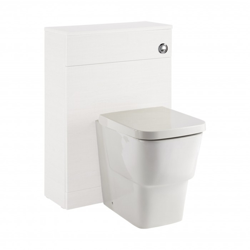 "Vitale" 600mm(w) x 840mm(h) x 250mm(d) Gloss White Toilet Unit (No WC Included)