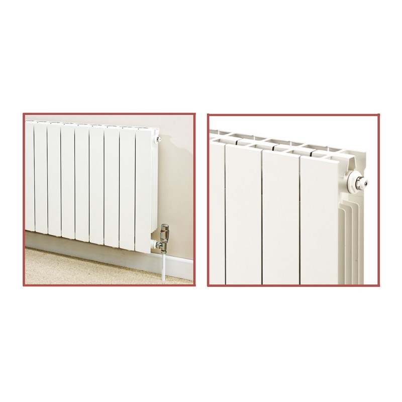 668mm (w) x 590mm (h) Trojan White Aluminium