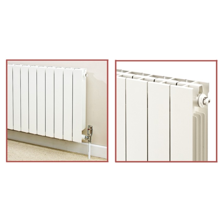 668mm (w) x 590mm (h) Trojan White Aluminium