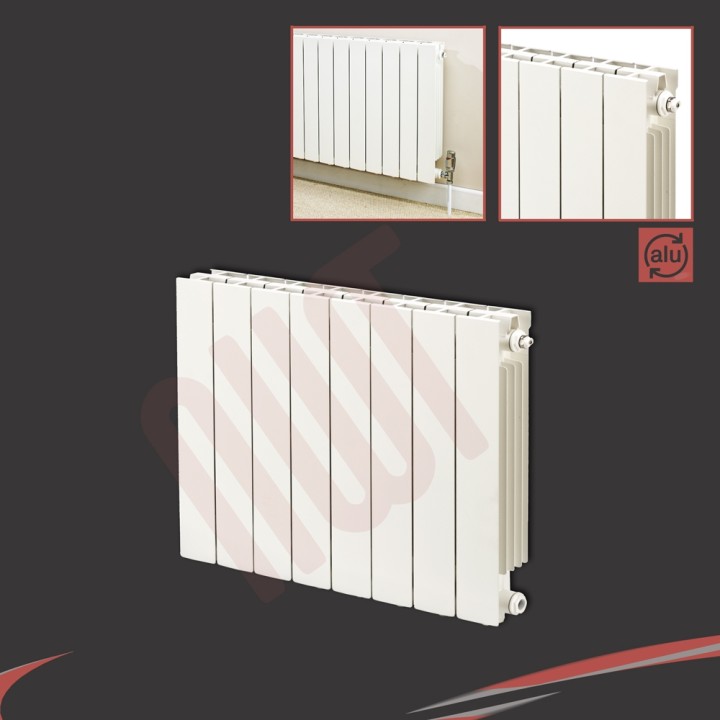 668mm (w) x 690mm (h) Trojan White Aluminium